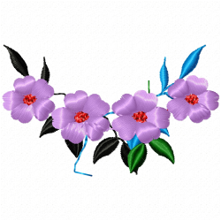 Flowers Embroidery Design 11